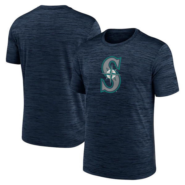 Men's Seattle Mariners Navy Team Logo Velocity Performance T-Shirt